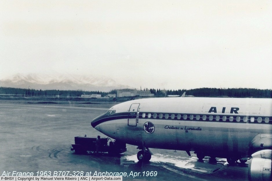 F-BHSY, 1963 Boeing 707-328B C/N 18458, Anchorage 1969