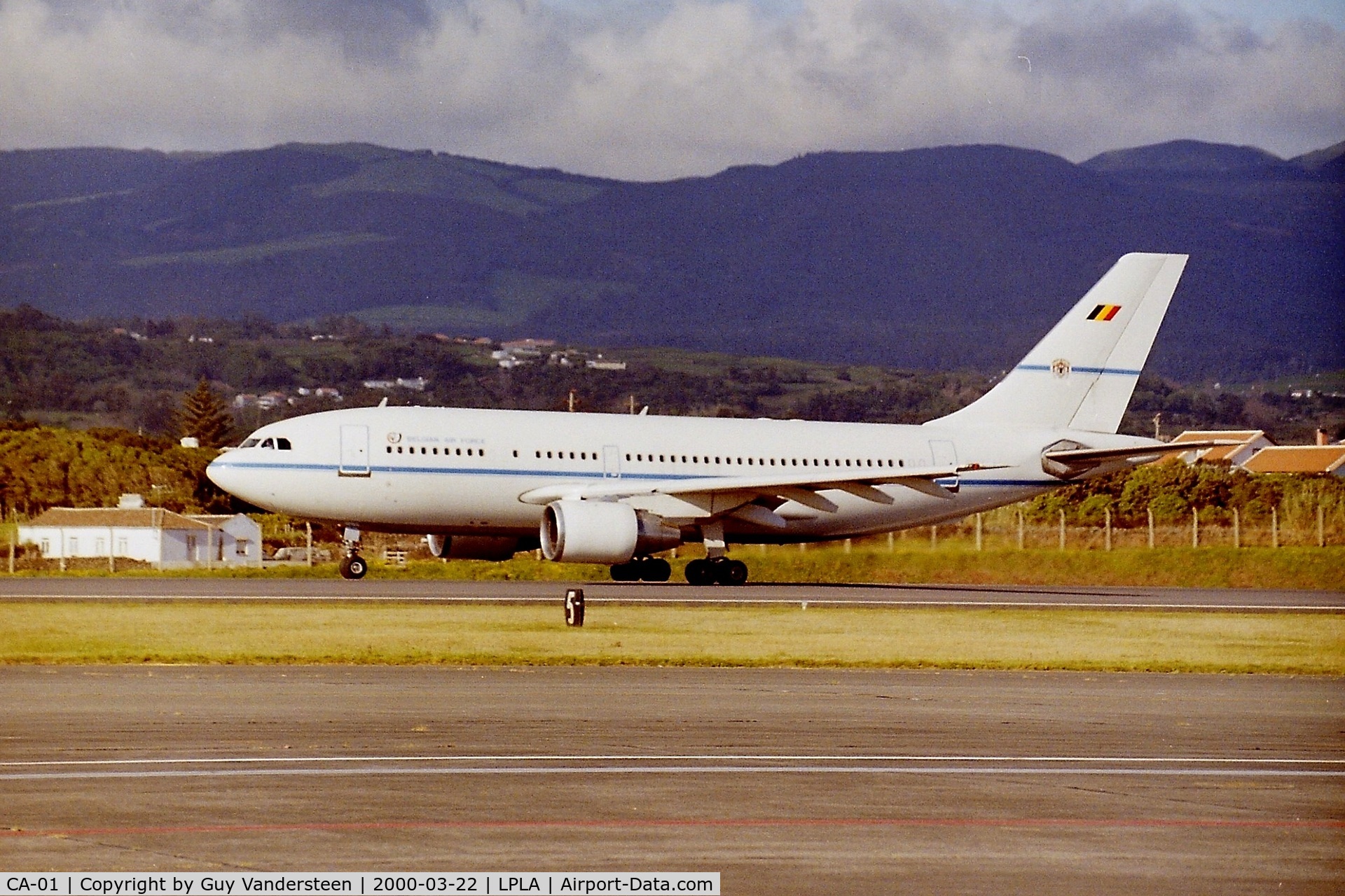 CA-01, 1985 Airbus A310-222 C/N 372, BAF A-310 CA-01 en route to Red Flag 2000-3 via Lajes Airfield, Azores