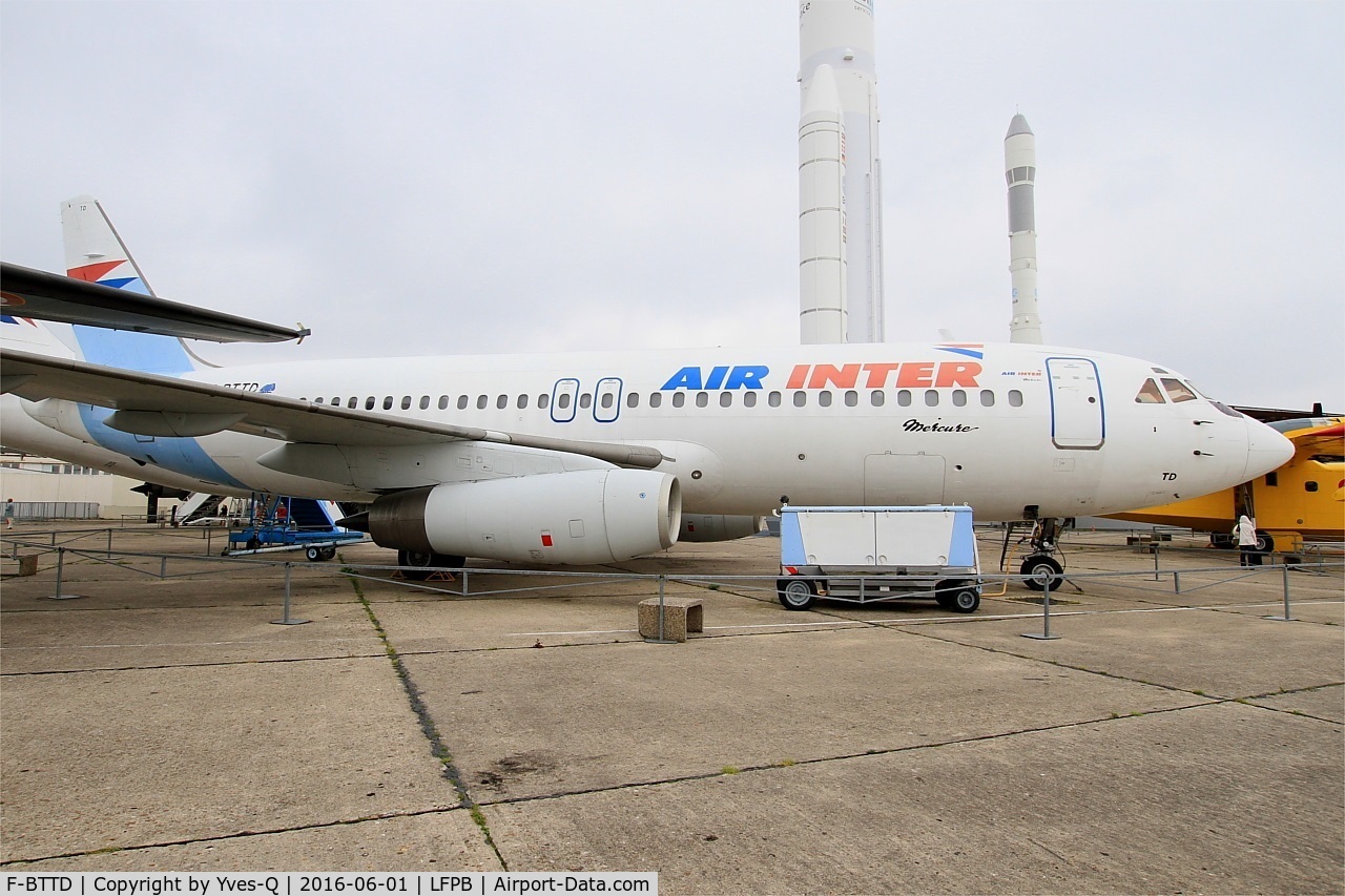 F-BTTD, 1973 Dassault Mercure 100 C/N 4, Dassault Mercure 100, Air & Space Museum Paris-Le Bourget (LFPB-LBG)