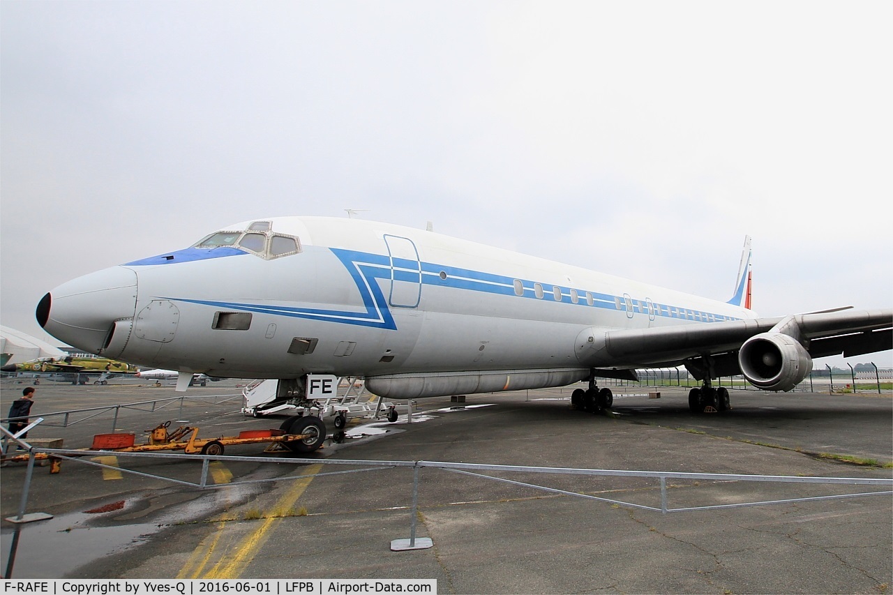 F-RAFE, 1961 Douglas DC-8-33 (DC-8-53) Sarigue C/N 45570, Douglas DC-8-33 Sarigue, Preserved at Air & Space Museum Paris-Le Bourget (LFPB)