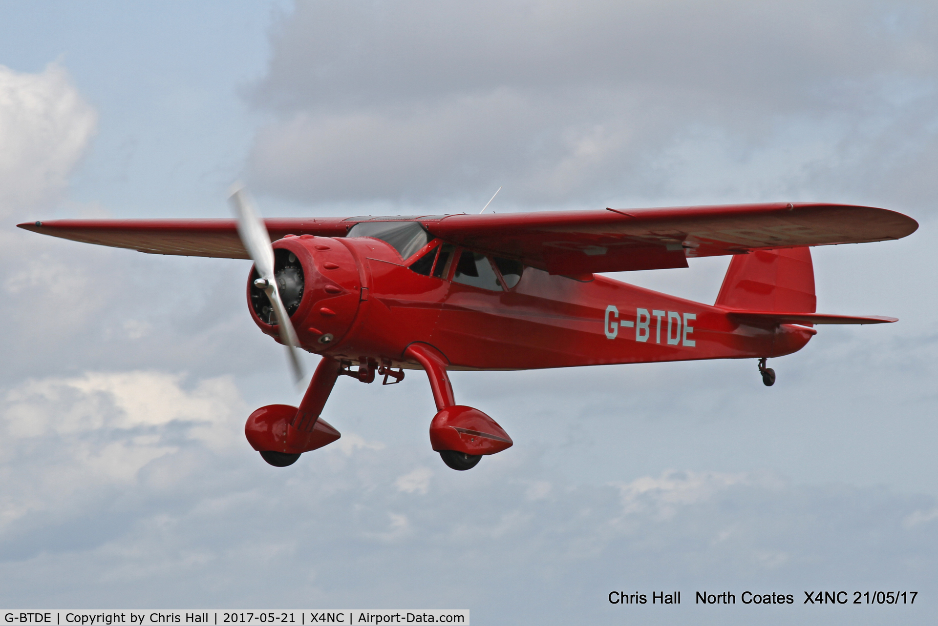 G-BTDE, 1940 Cessna C-165 Airmaster C/N 551, North Coates Summer fly in