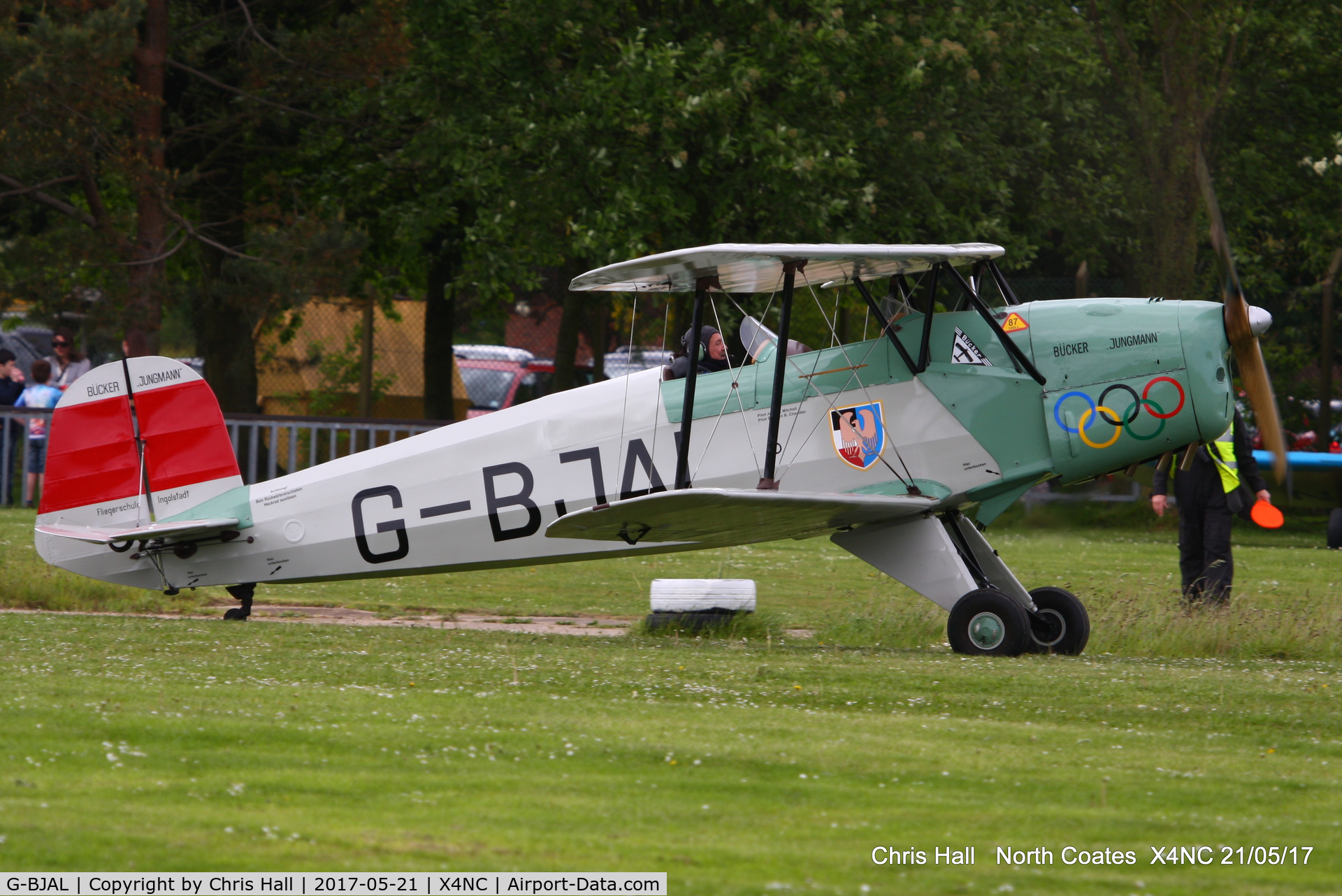 G-BJAL, 1957 Bucker 1-131E Jungmann C/N 1028, North Coates Summer fly in