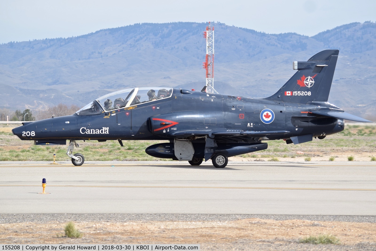 155208, 2000 BAE Systems CT-155 Hawk C/N IT016/702, Taxiing to RWY 10R.  No.2 CFFTS, Moose Jaw, Saskatchewan, Canada.