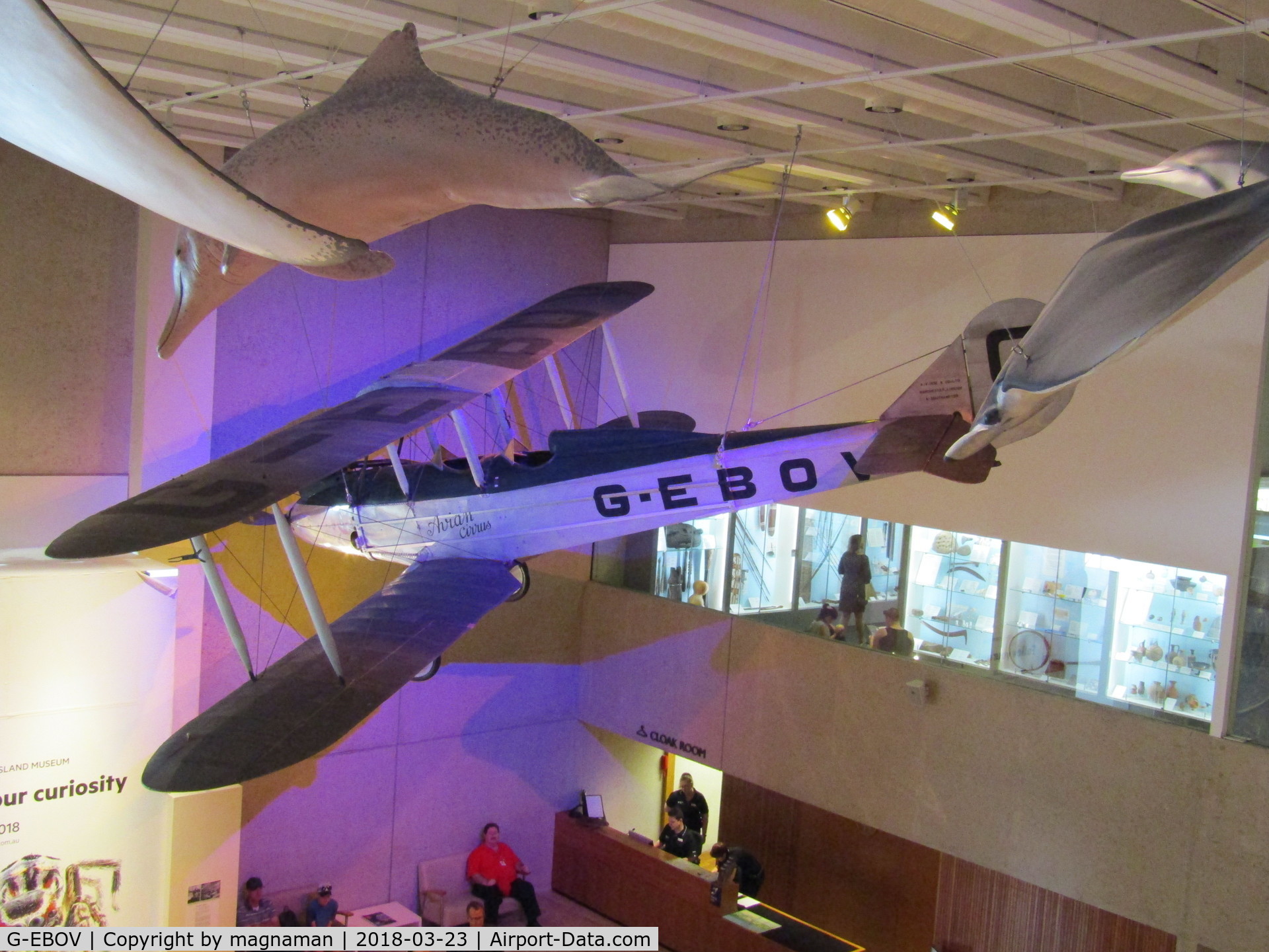 G-EBOV, 1926 Avro 581 Avian C/N 5116, only plane now on display at Brisbane Museum