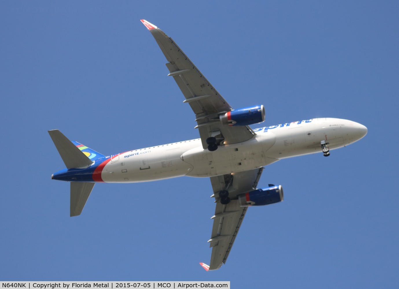 N640NK, 2015 Airbus A320-232 C/N 6507, Spirit