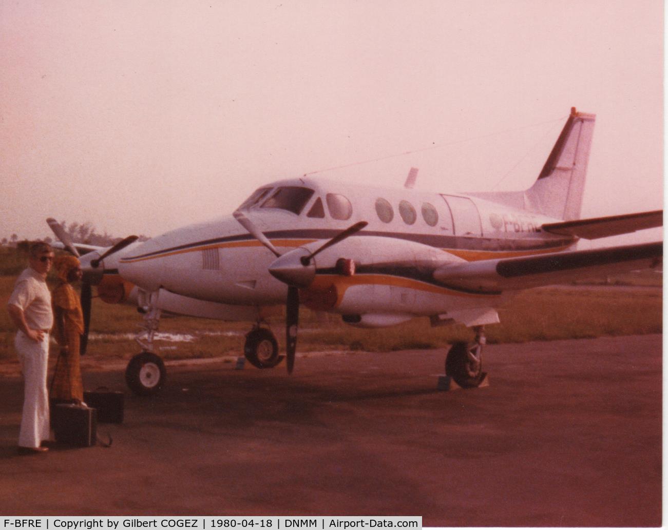 F-BFRE, Beech 65-A90 King Air C/N LJ-136, Aircraft used by Peugeot Automobile Nigeria in the late 70's, begining  80's. Became later 5N-ATU