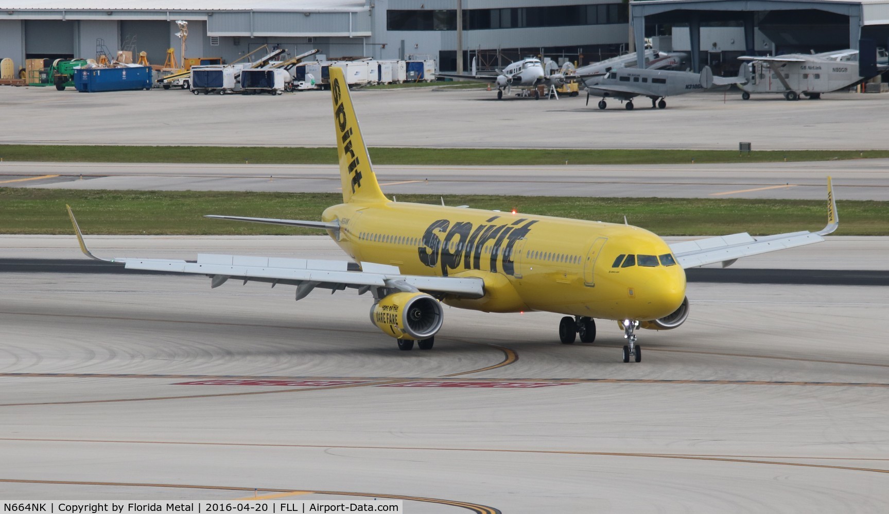 N664NK, 2016 Airbus A321-231 C/N 7021, Spirit