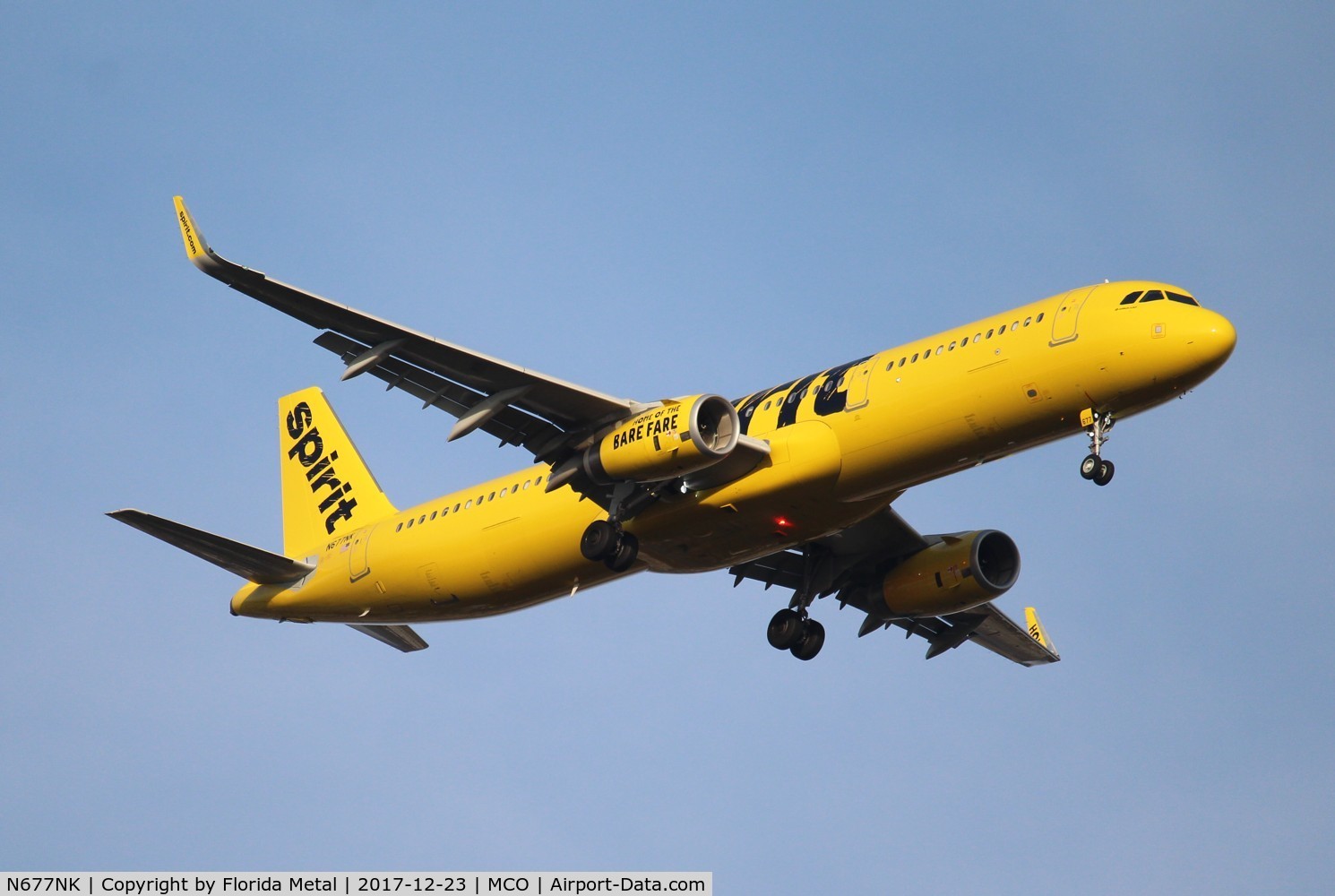 N677NK, 2017 Airbus A321-231 C/N 7690, Spirit