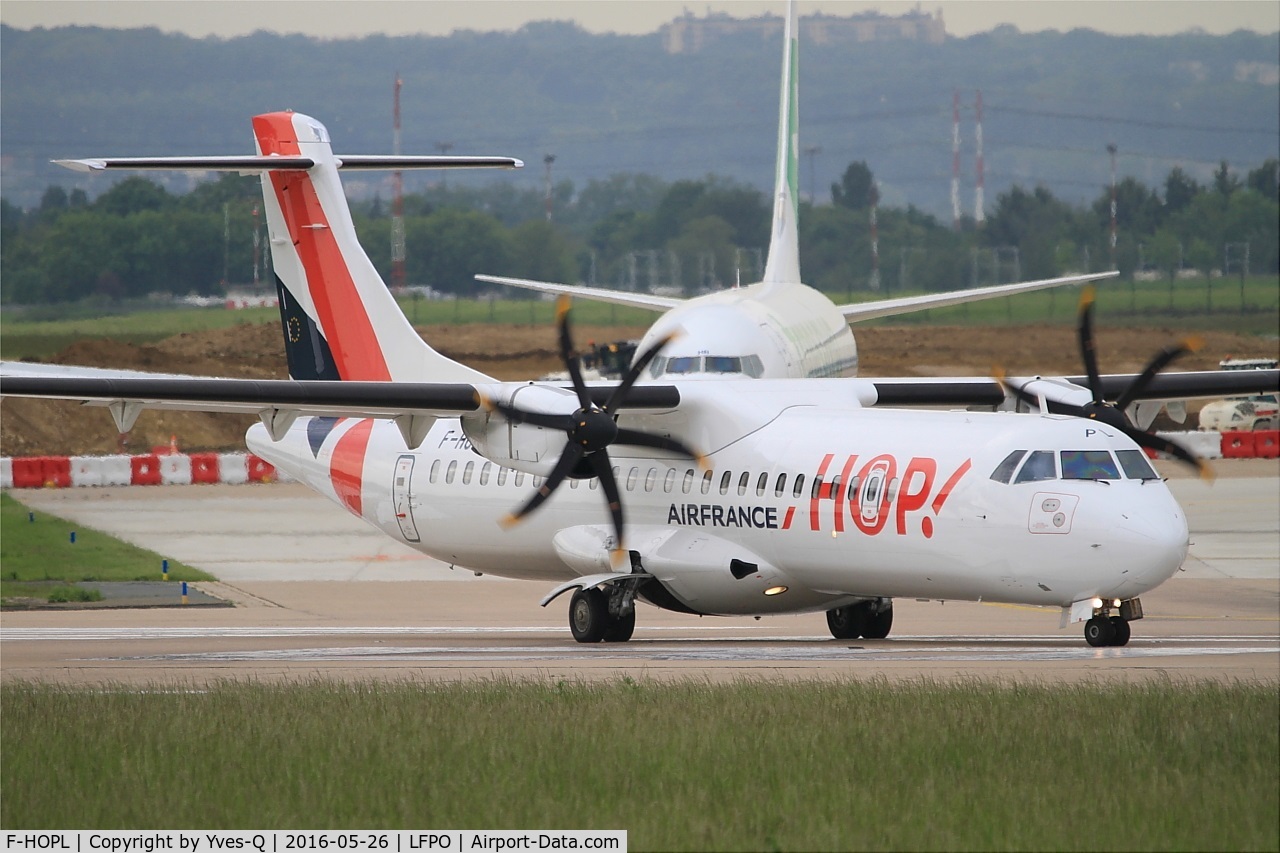 F-HOPL, 2015 ATR 72-600 C/N 1283, ATR 72-600, Lining up rwy 08, Paris-Orly Airport (LFPO-ORY)