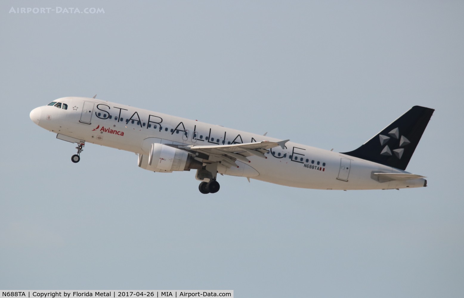 N688TA, 2012 Airbus A320-214 C/N 5243, Avianca Star Alliance