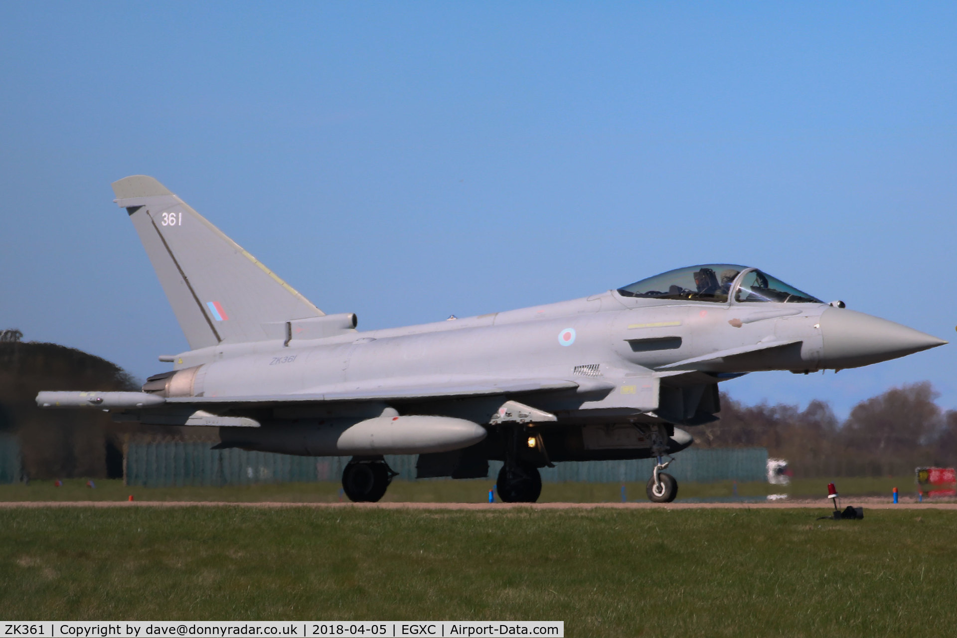 ZK361, 2014 Eurofighter EF-2000 Typhoon FGR.4 C/N BS122, ZK361 returning to 11 Sqn HAS at RAF Coningsby EGXC