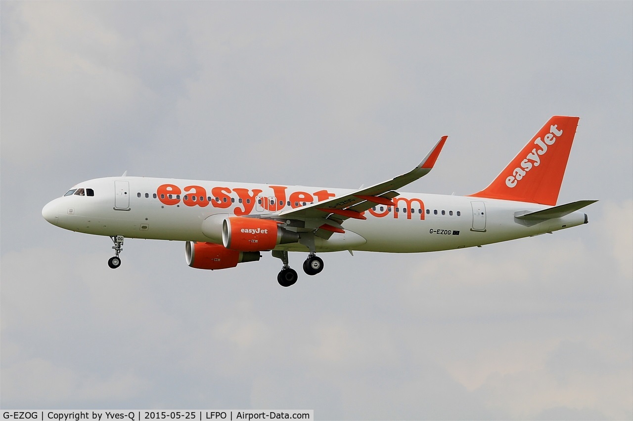 G-EZOG, 2015 Airbus A320-214 C/N 6541, Airbus A320-214,Short approach Rwy 26, Paris-Orly Airport (LFPO-ORY)