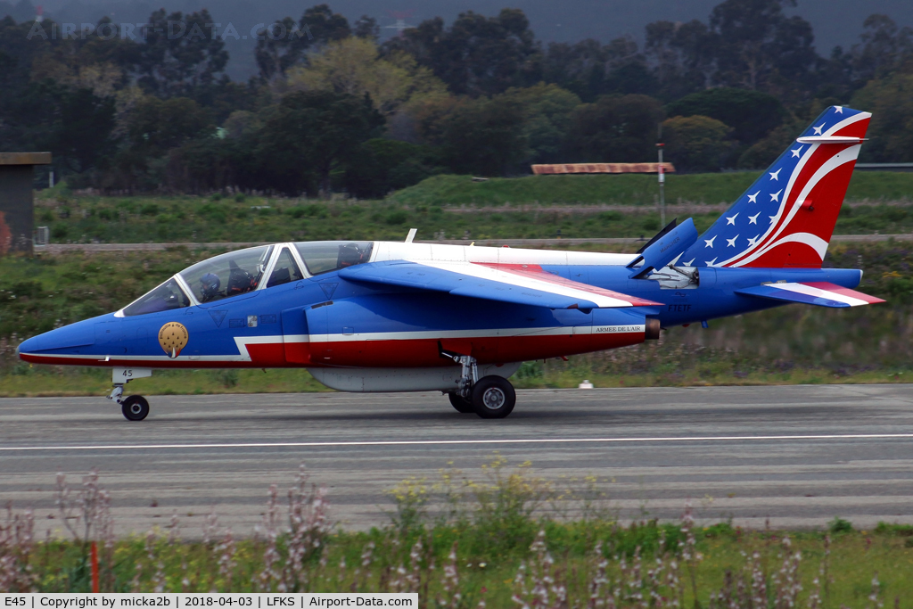 E45, Dassault-Dornier Alpha Jet E C/N E45, Taxiing