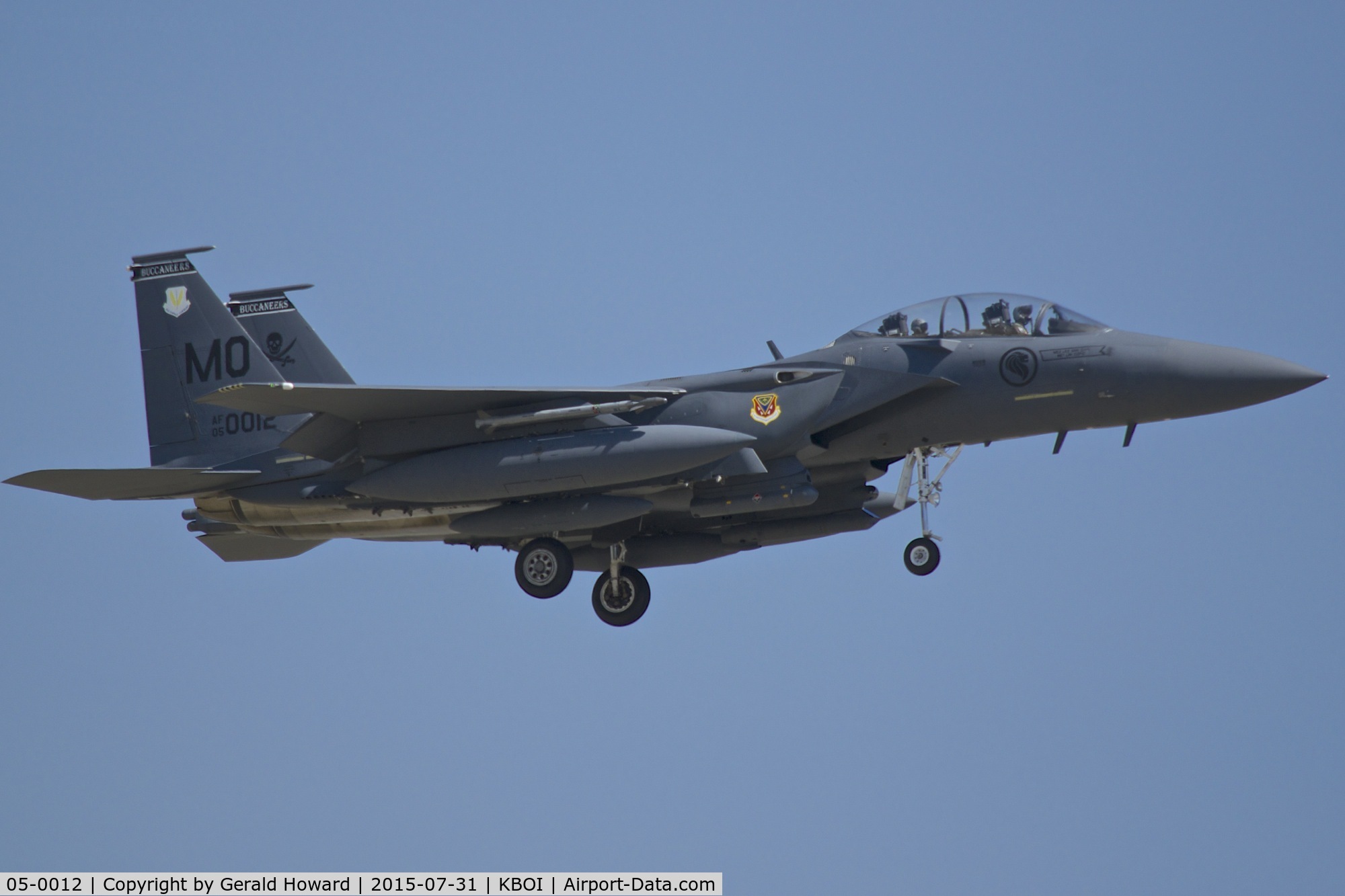 05-0012, 2005 Boeing F-15SG Strike Eagle C/N SG12, Landing RWY 10R. 428th Fighter Sq. 