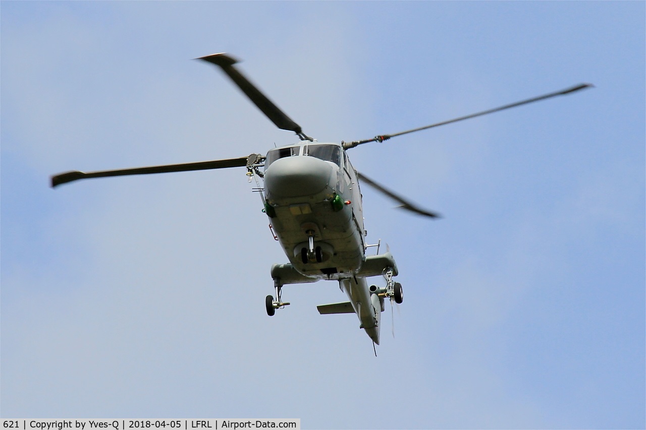 621, Westland Lynx HAS.2(FN) C/N 092, Westland Lynx HAS.2(FN), Take off, Lanvéoc-Poulmic (LFRL)