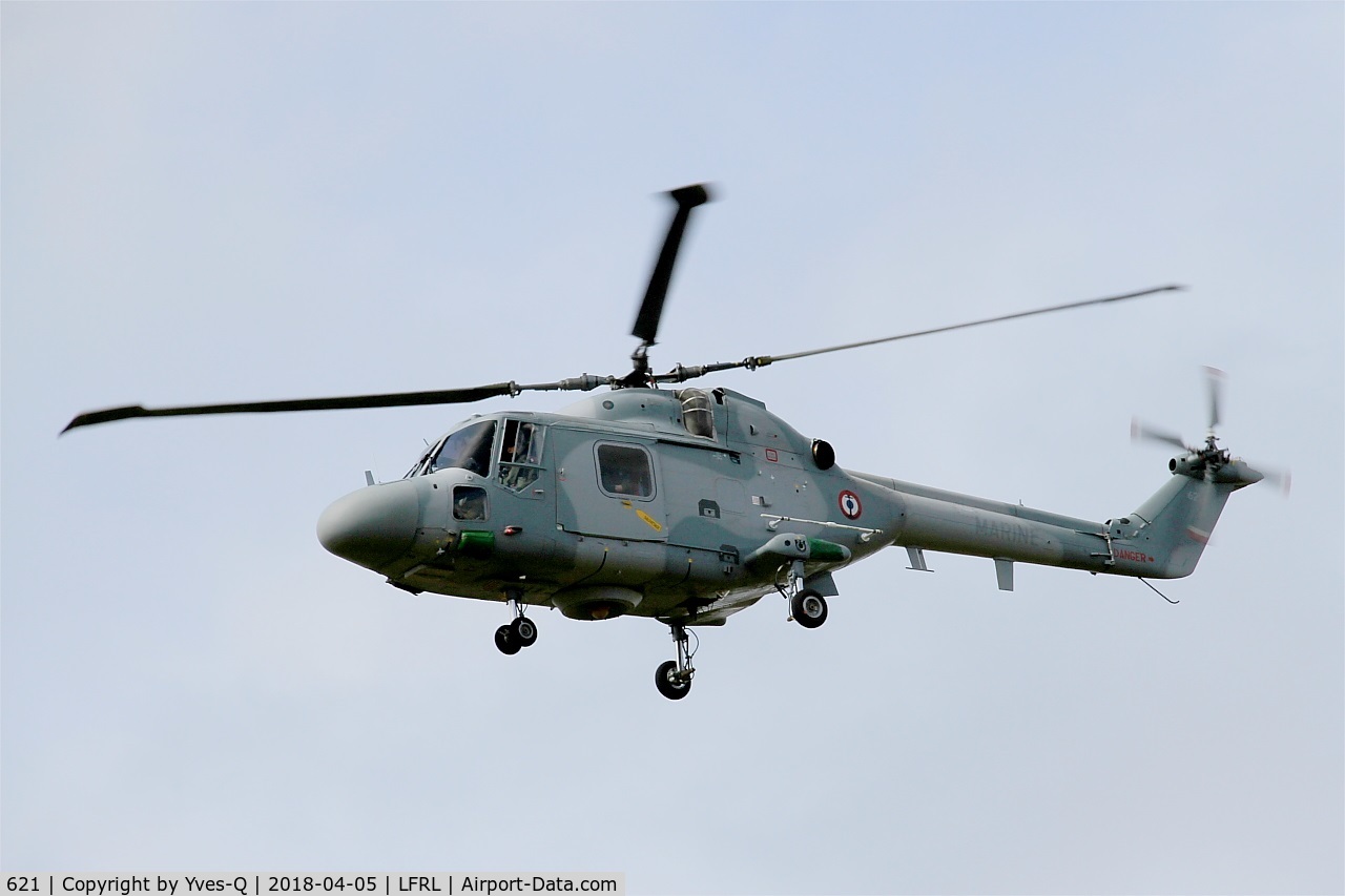 621, Westland Lynx HAS.2(FN) C/N 092, Westland Lynx HAS.2(FN), Take off, Lanvéoc-Poulmic (LFRL)