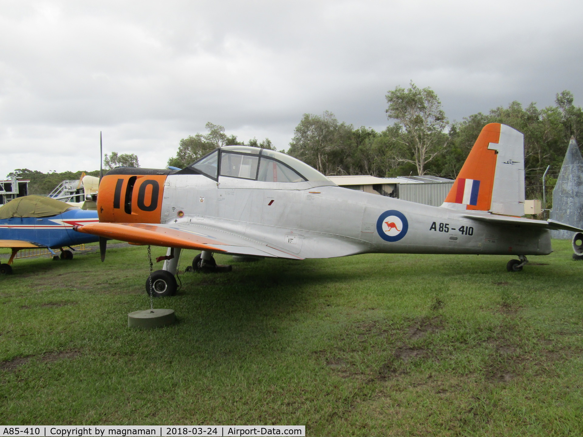 A85-410, 1955 Commonwealth CA-25 Winjeel C/N CA25-10, At Caloundra Museum - qld