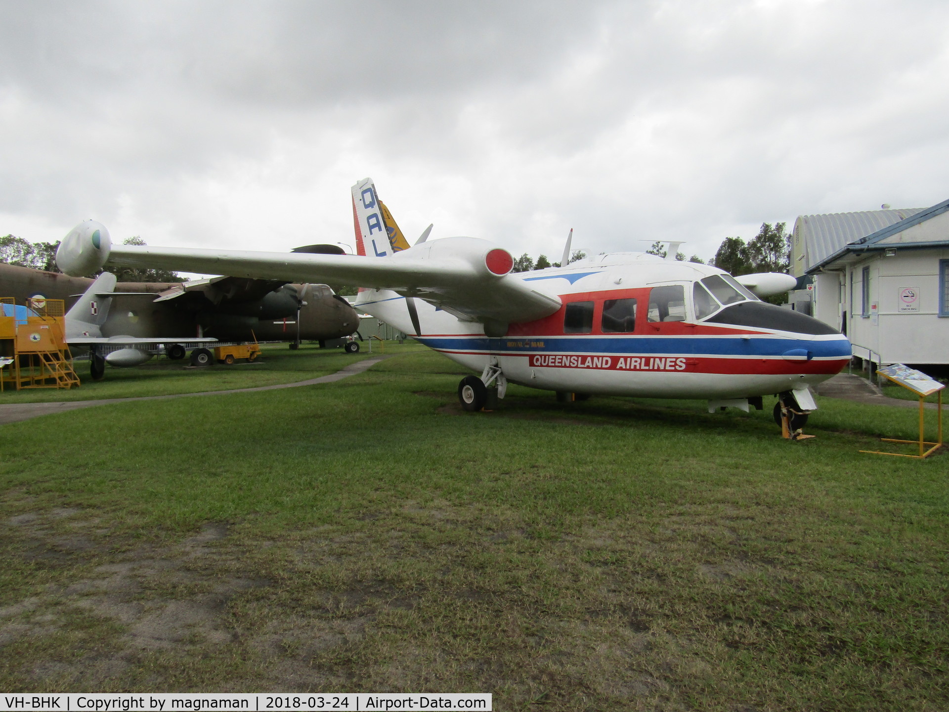 VH-BHK, 1960 Piaggio P-166AL-1 C/N 370, Also saw VH-BHK piper on same trip!! - This is at Caloundra Museum