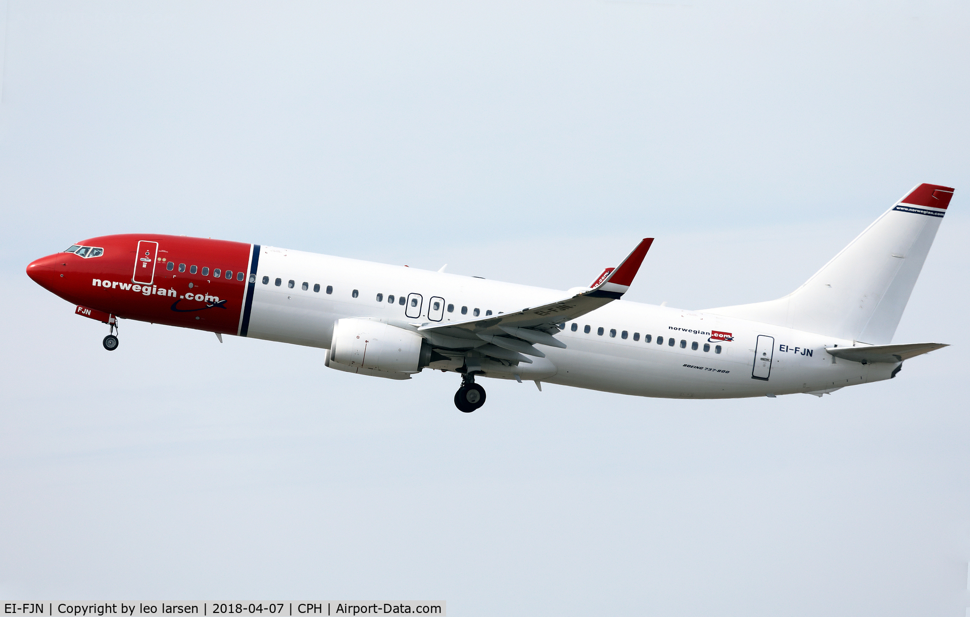 EI-FJN, 2016 Boeing 737-8JP C/N 41152, Copenhagen 7.4.2018