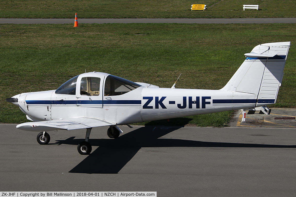 ZK-JHF, Piper PA-38-112 Tomahawk Tomahawk C/N 38-79A0194, parked in the sun