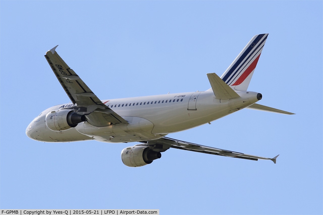 F-GPMB, 1996 Airbus A319-113 C/N 600, Airbus A319-113, Take off rwy 24, Paris-Orly airport (LFPO-ORY)