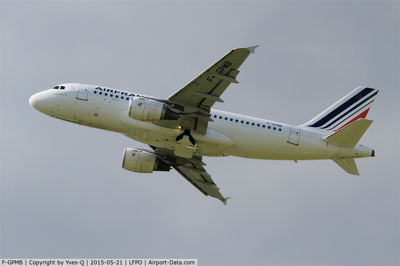 F-GPMB, 1996 Airbus A319-113 C/N 600, Airbus A319-113, Take off rwy 24, Paris-Orly airport (LFPO-ORY)