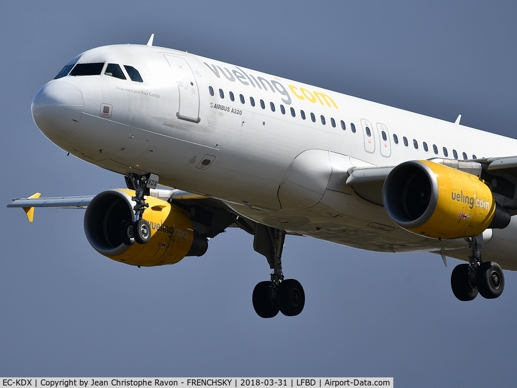 EC-KDX, 2007 Airbus A320-216 C/N 3151, from Barcelona