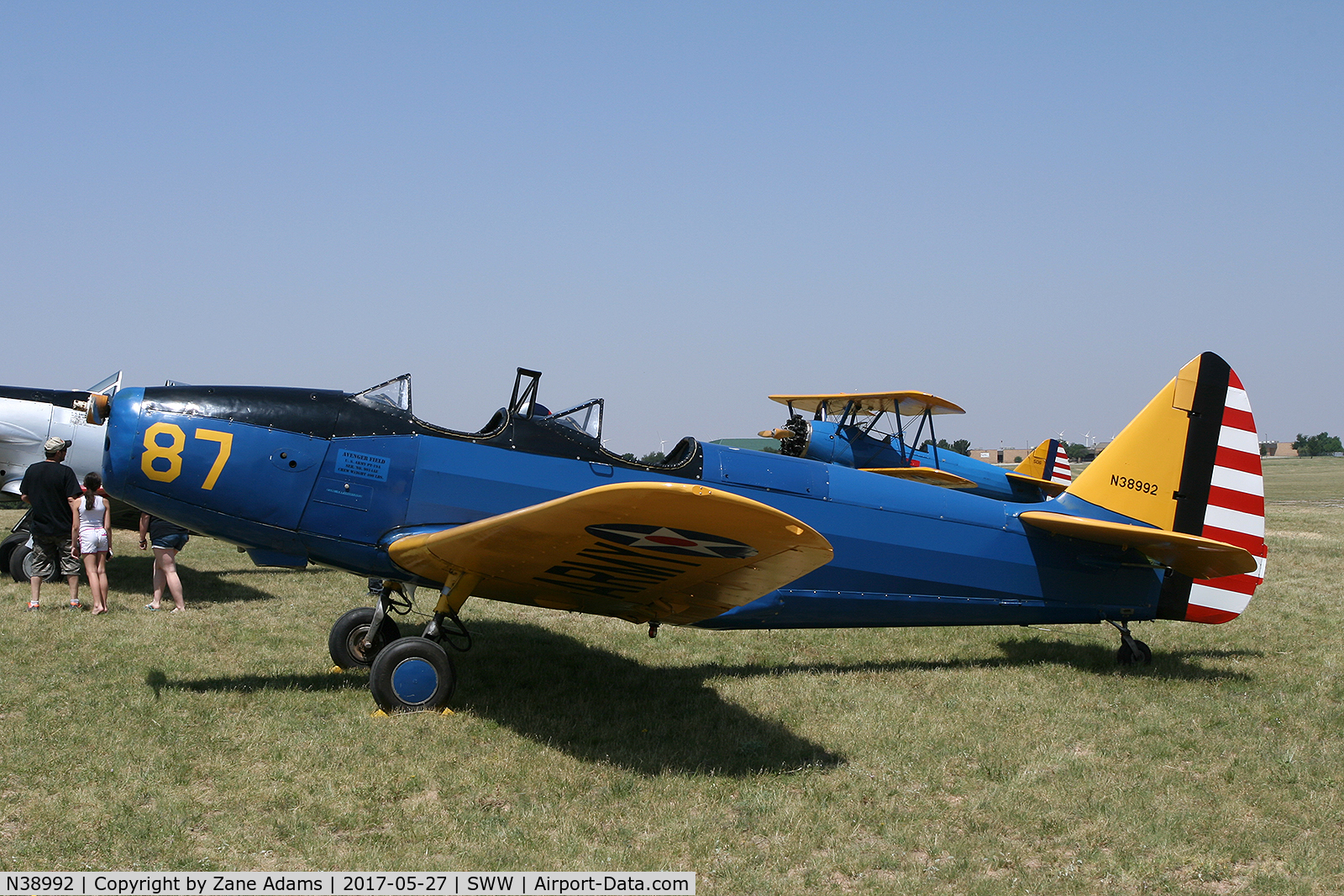 N38992, 1944 Fairchild PT-19 C/N 9014AE, Avenger Field, Sweetwater, TX