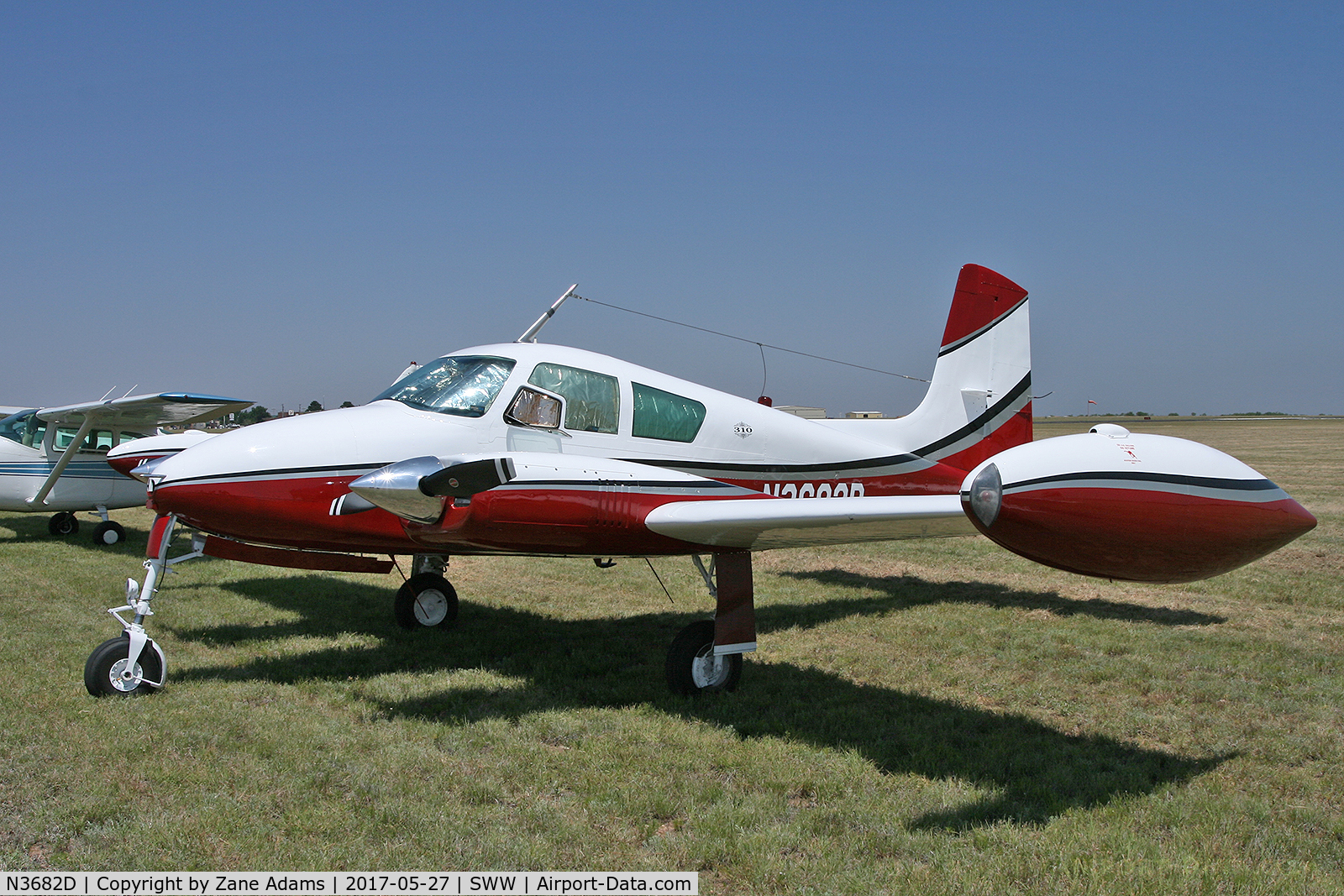 N3682D, 1956 Cessna 310 C/N 35382, Avenger Field, Sweetwater, TX