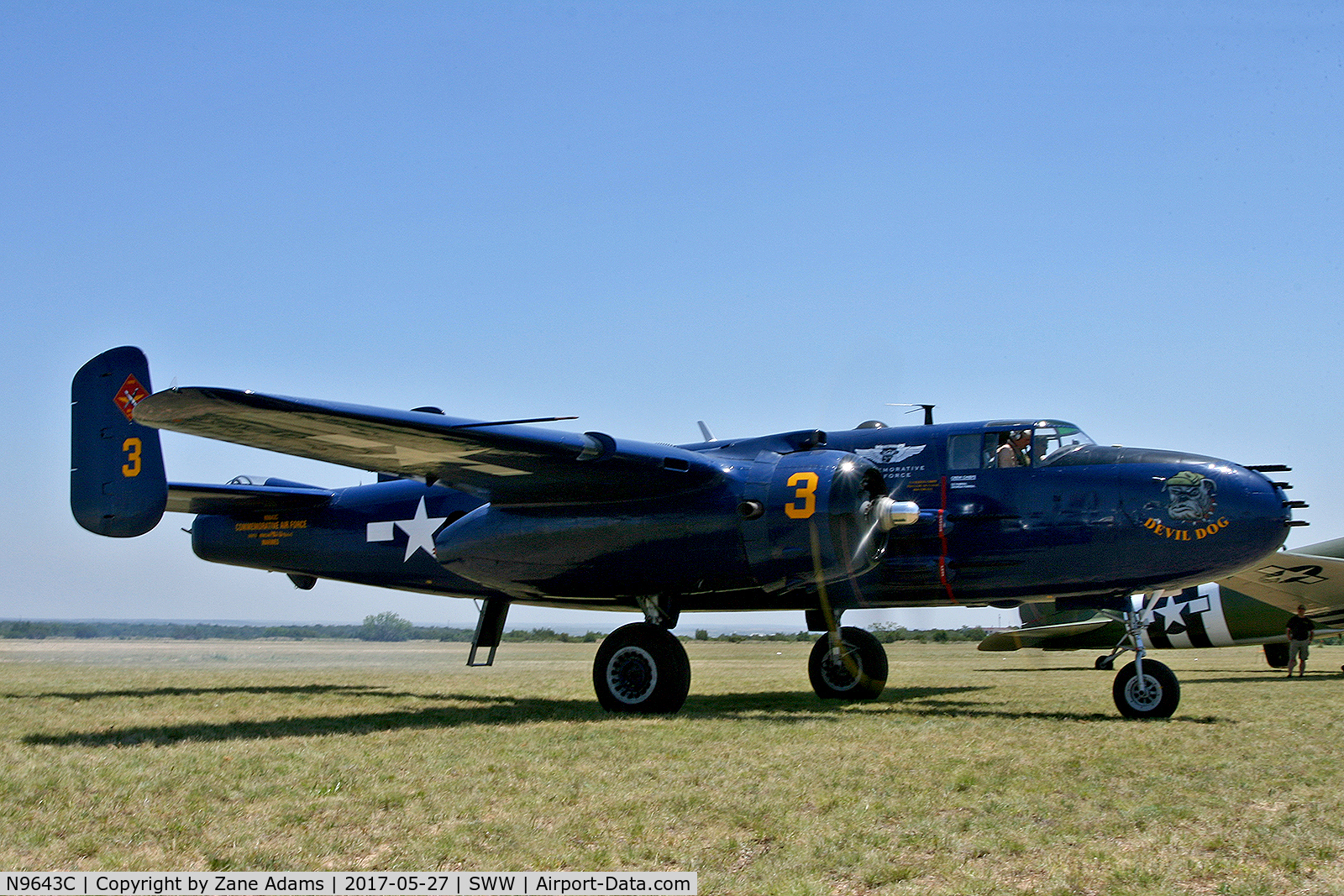 N9643C, 1944 North American B-25J Mitchell Mitchell C/N 108-47512, Avenger Field, Sweetwater, TX