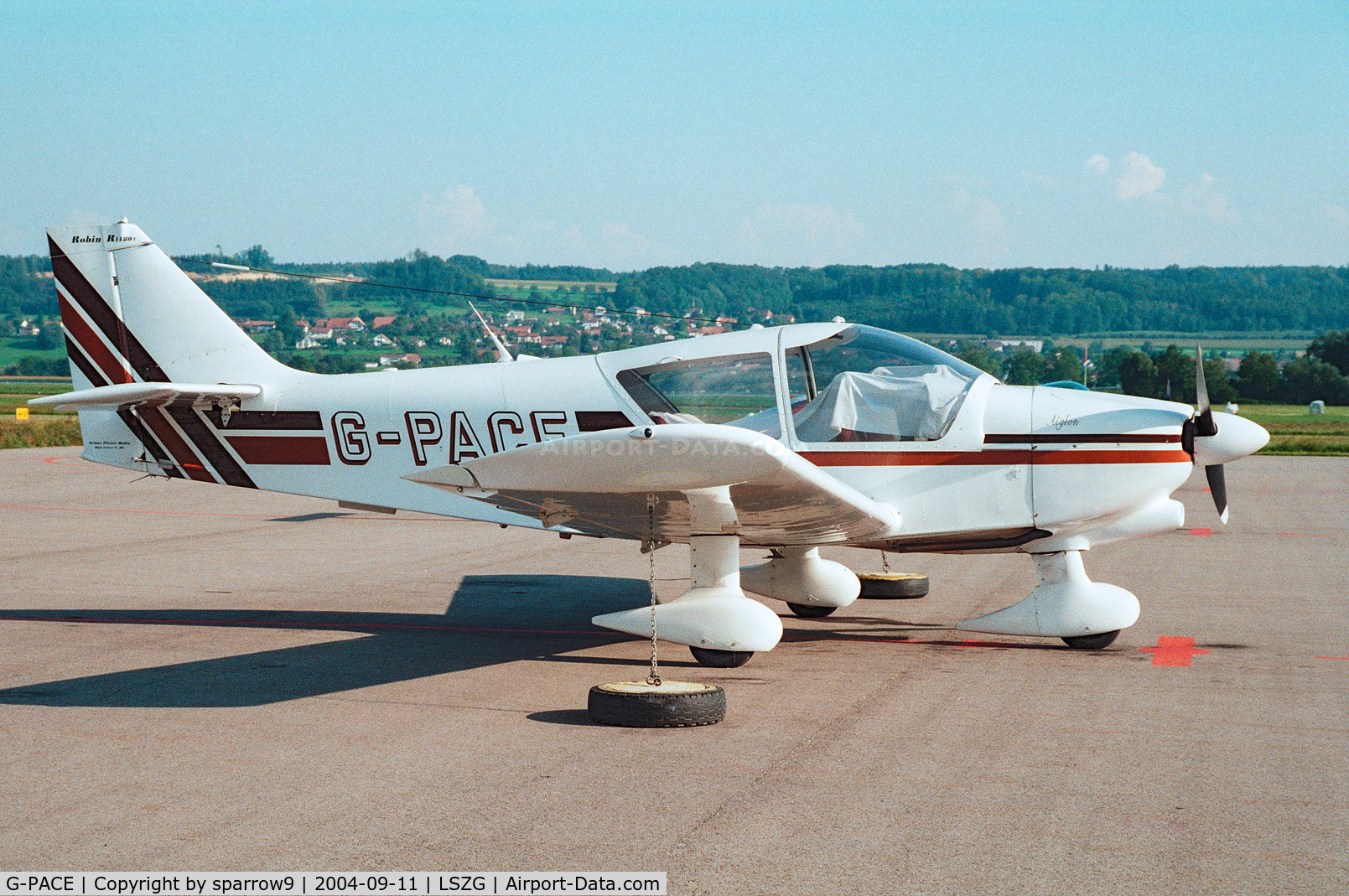 G-PACE, 1978 Robin R-1180T Aiglon C/N 218, Parked at Grenchen