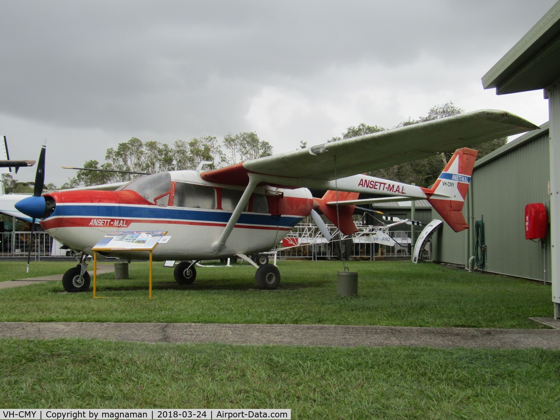 VH-CMY, Cessna 336C Super Skymaster Skymaster C/N 336-0005, At Caloundra Museum