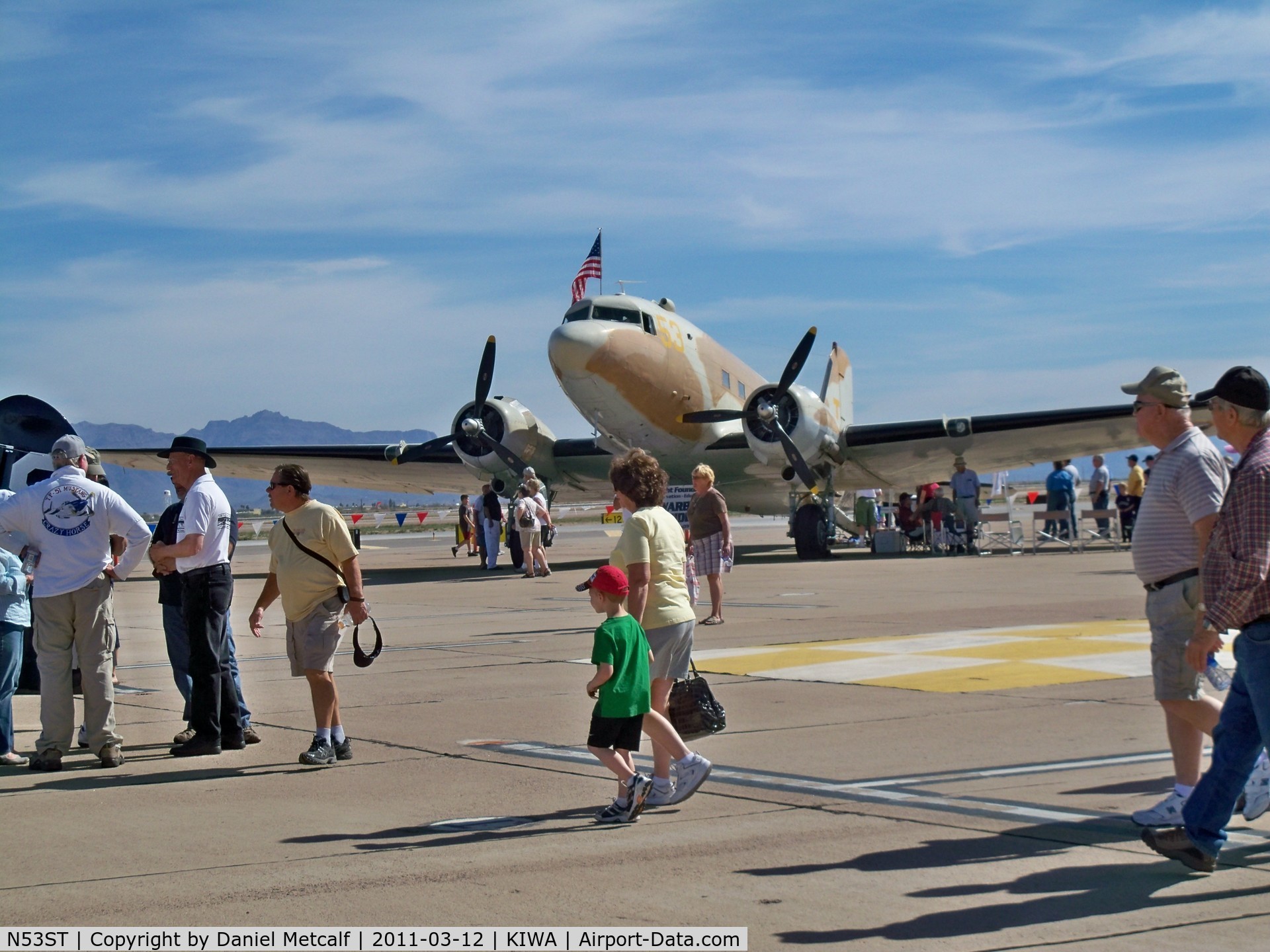 N53ST, 1943 Douglas DC3C (C-47A-20-DL) C/N 9380, Phoenix-Mesa Gateway Airport Gateway Aviation Day 2011