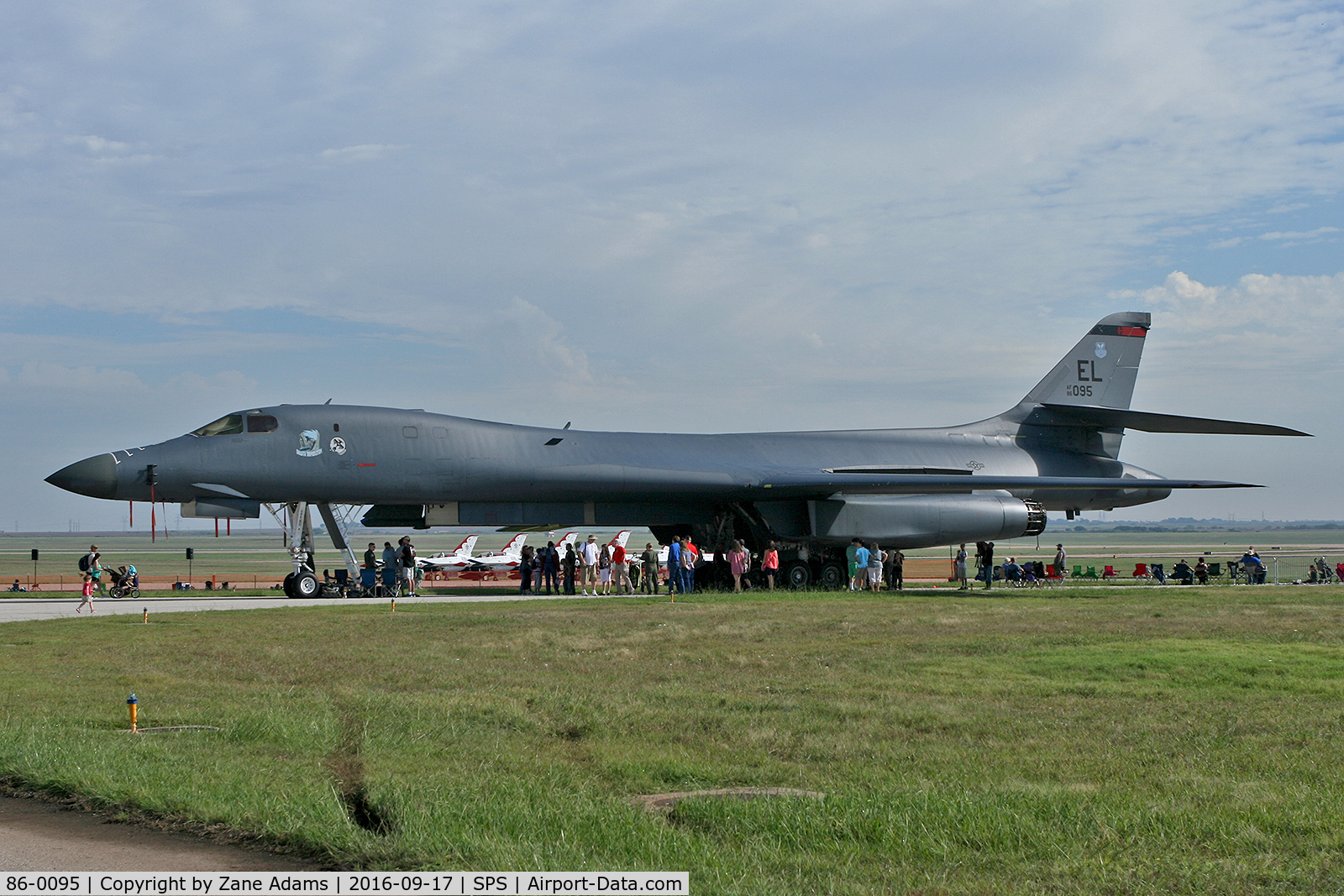 86-0095, 1986 Rockwell B-1B Lancer C/N 55, At the 2017 Sheppard AFB Airshow