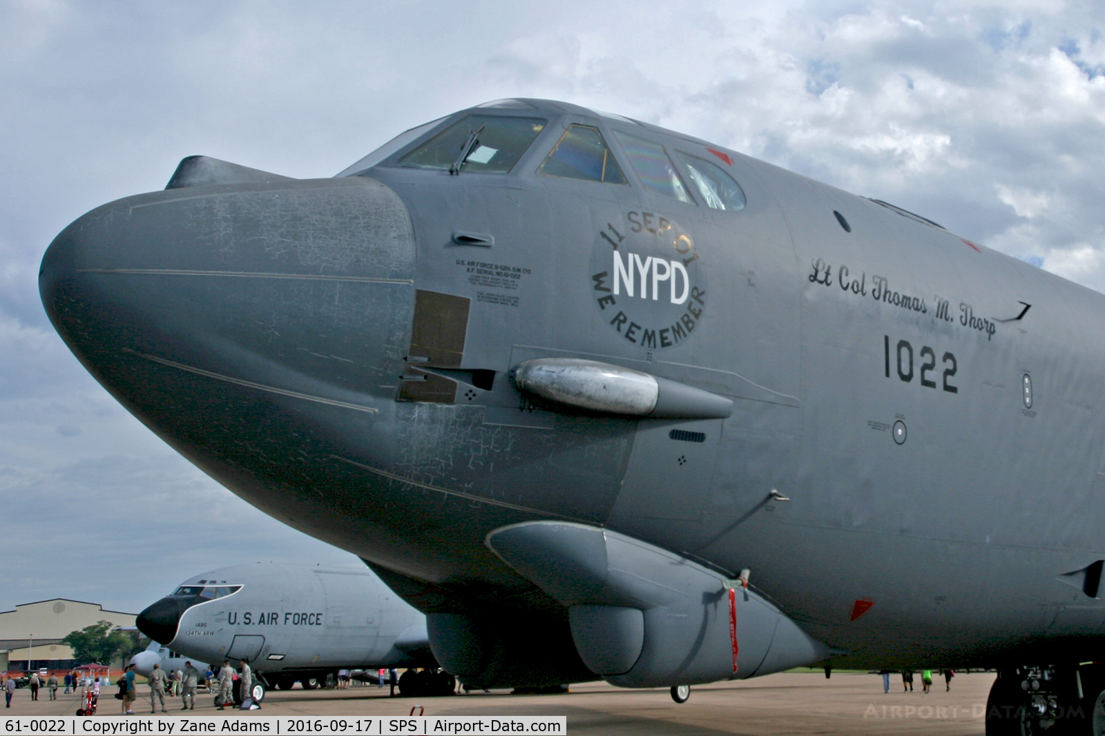 61-0022, 1961 Boeing B-52H Stratofortress C/N 464449, At the 2017 Sheppard AFB Airshow