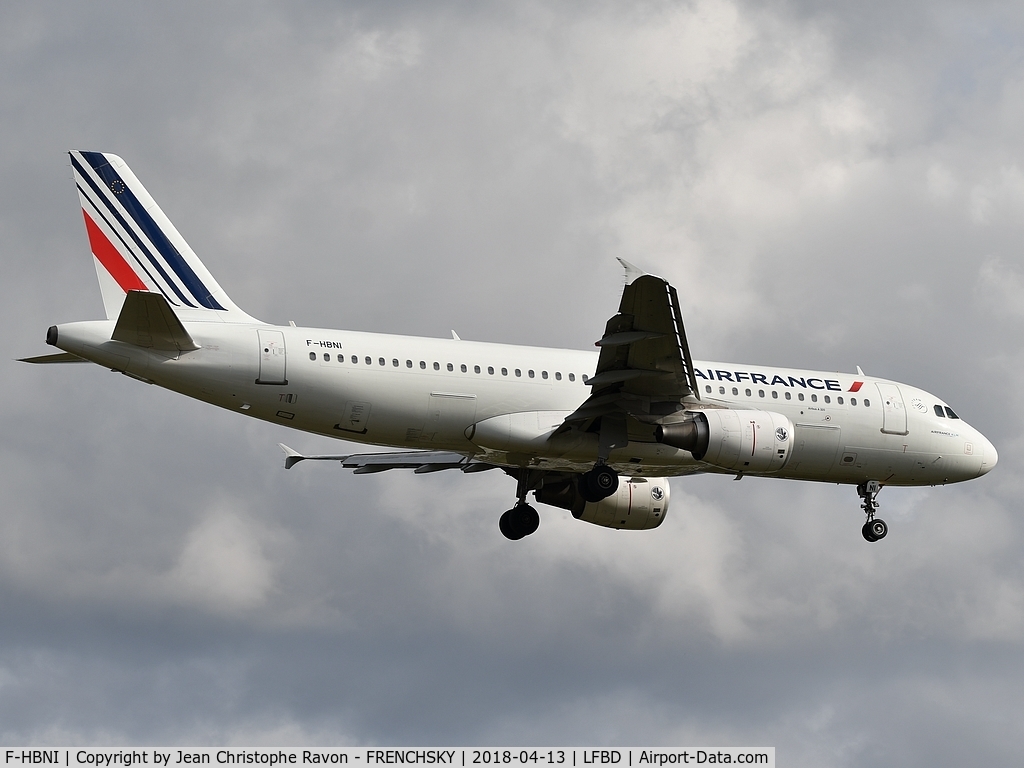F-HBNI, 2011 Airbus A320-214 C/N 4820, AF6266 from Paris Orly