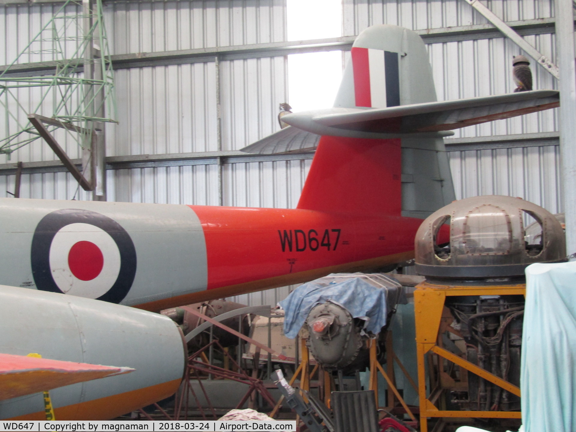 WD647, 1952 Gloster Meteor TT.20 C/N Not found WD647, At Caloundra Musuem - QLD