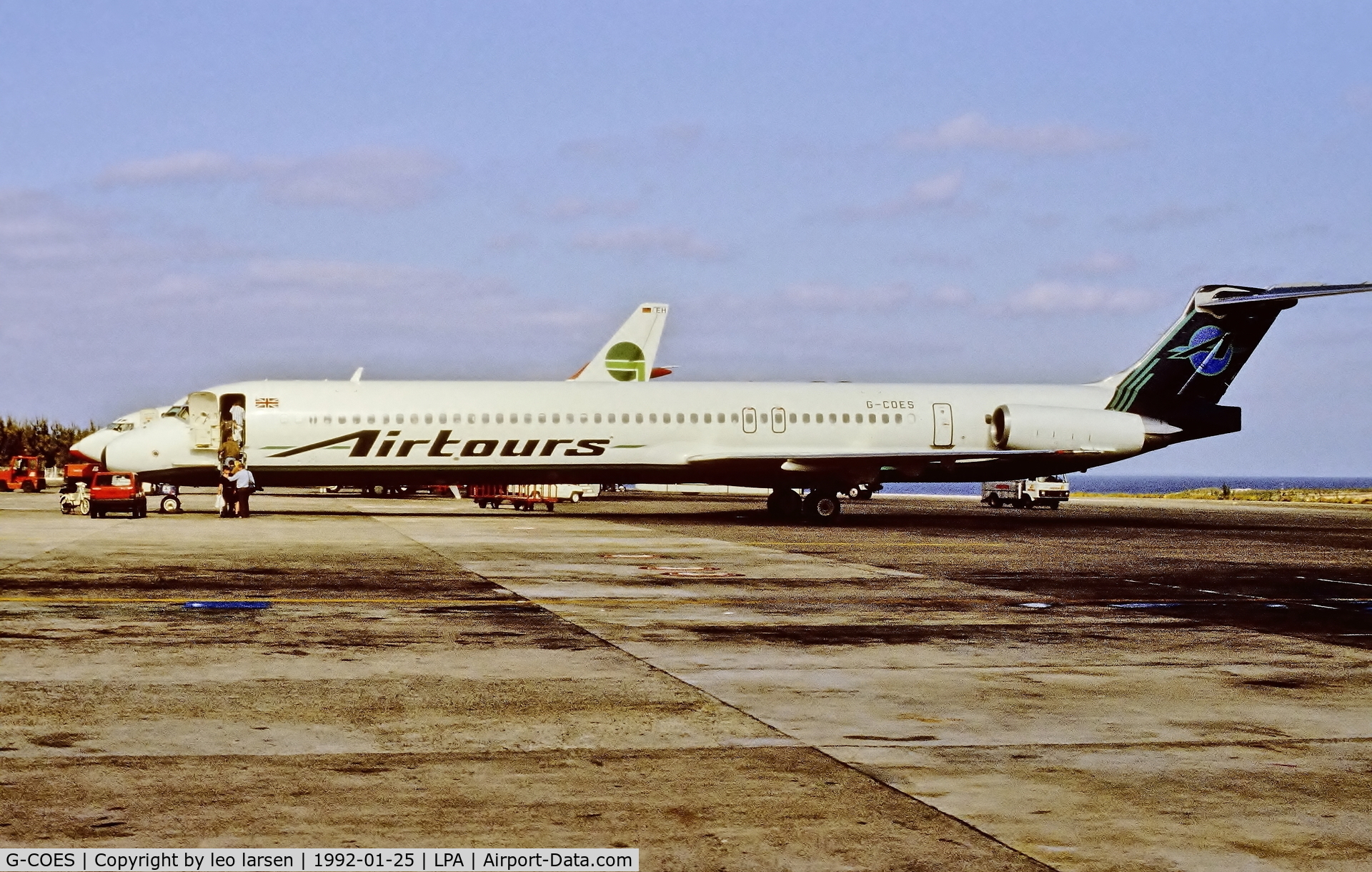 G-COES, 1990 McDonnell Douglas MD-83 (DC-9-83) C/N 49937, Las Palmas 25.1.1992