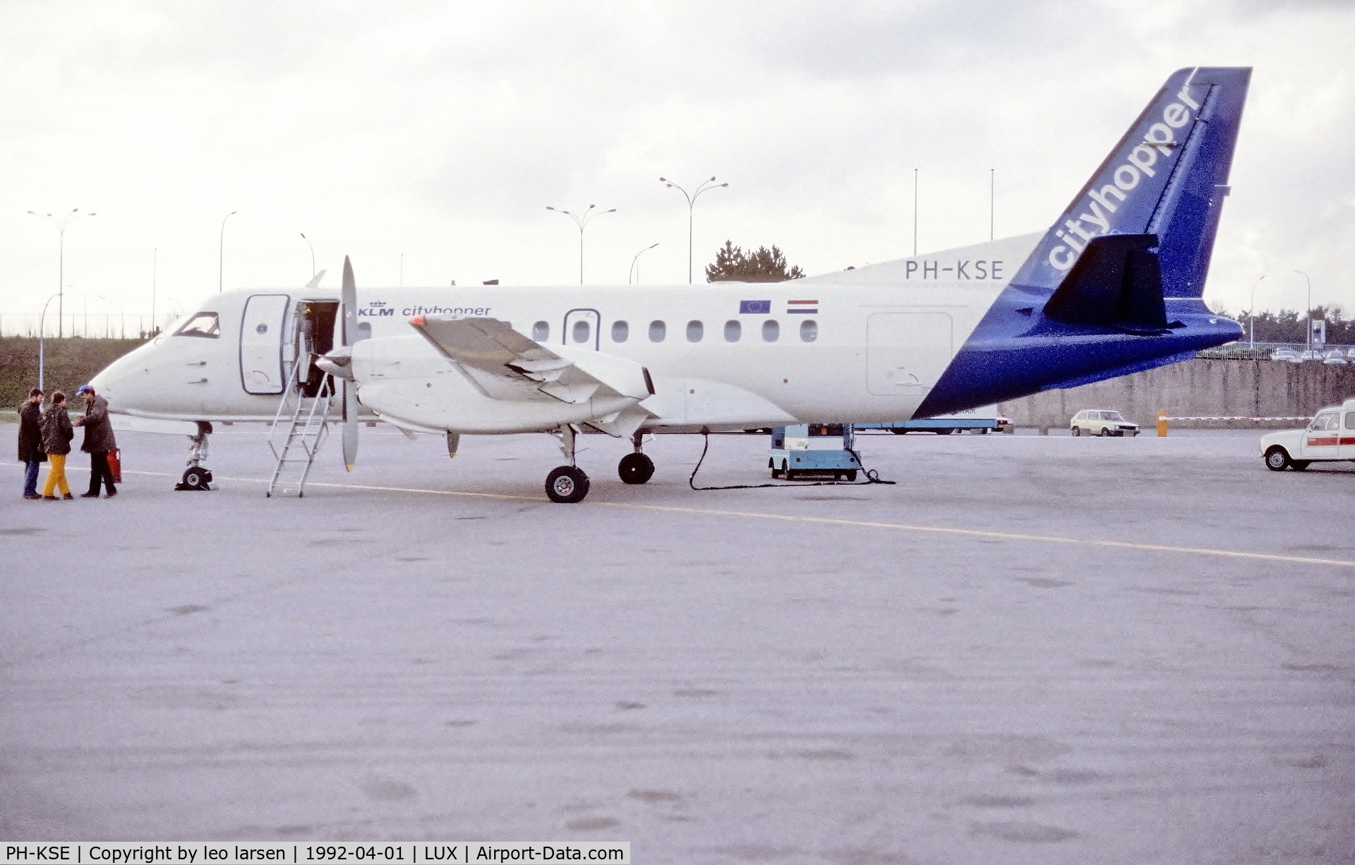 PH-KSE, 1990 Saab 340B C/N 340B-186, Luxemburg 1.4.1992