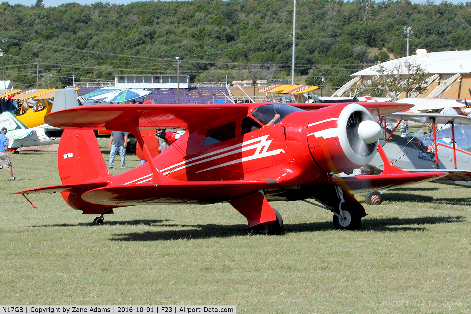 N17GB, 1943 Beech D17S Staggerwing C/N 4818, At the 2017 Ranger Fly-in