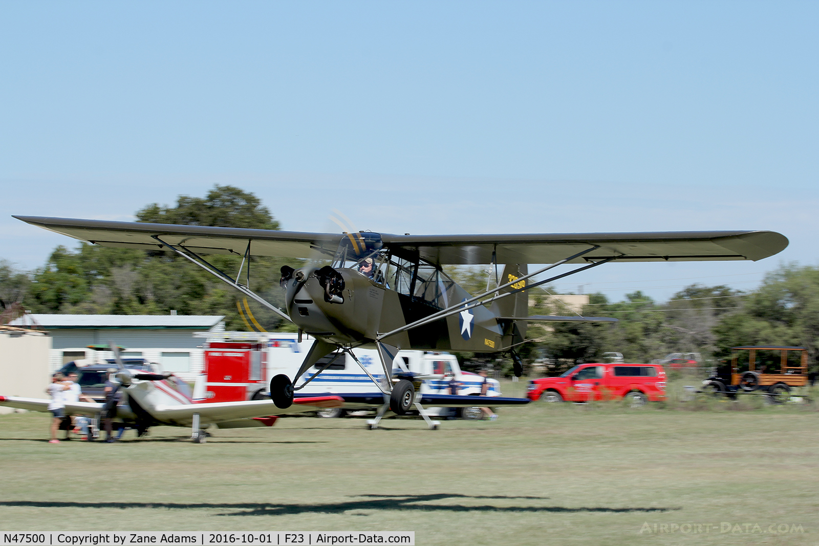 N47500, 1943 Aeronca 0-58B Grasshopper C/N 10563, At the 2017 Ranger Fly-in
