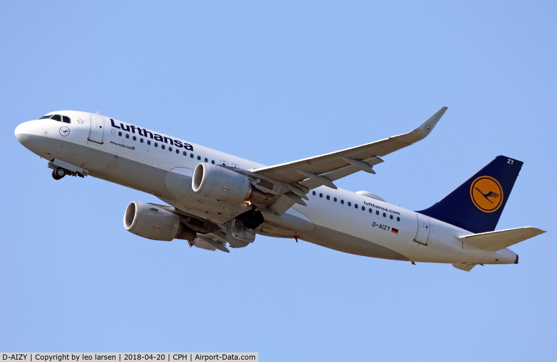 D-AIZY, 2013 Airbus A320-214 C/N 5769, Copenhagen 20.4.2018