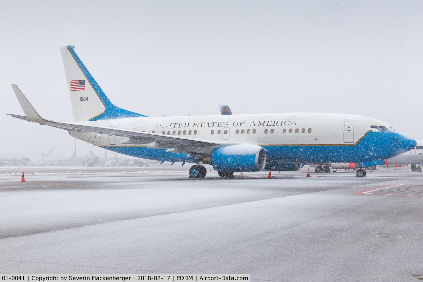01-0041, 2002 Boeing C-40B (737-7FD BBJ) C/N 33080, Visitor of MSC 2018.