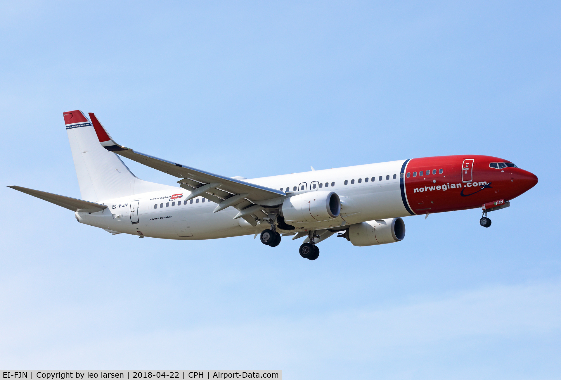 EI-FJN, 2016 Boeing 737-8JP C/N 41152, Copenhagen 22.4.2018 L/D R-04L