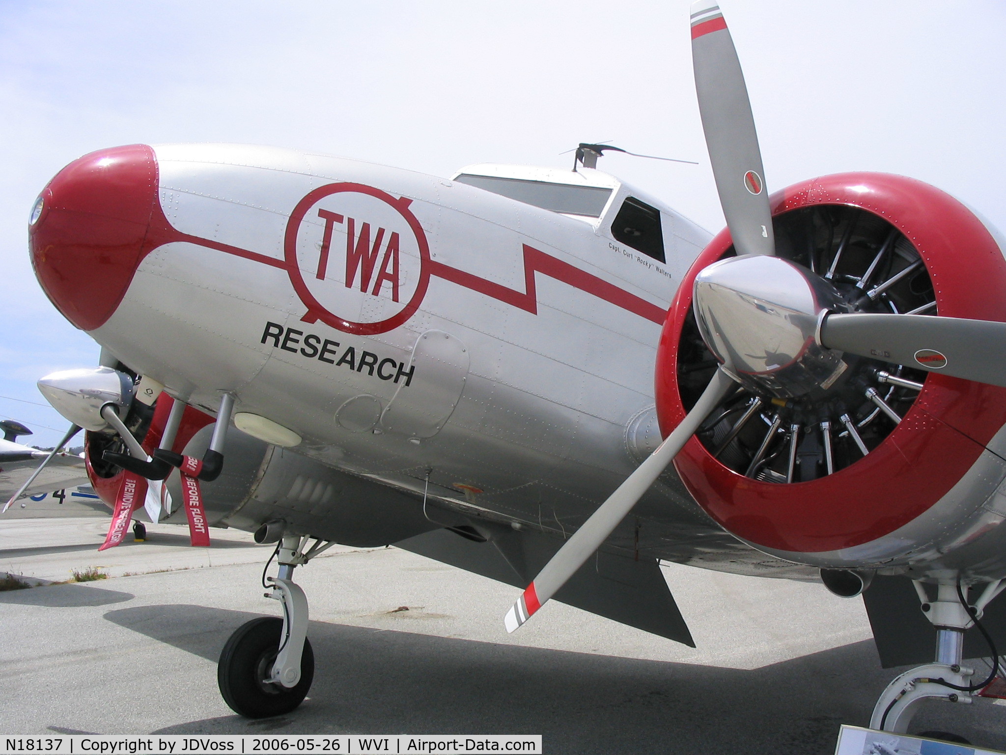N18137, 1937 Lockheed 12A Electra Junior C/N 1229, I took this photo at the Watsonville, California 2006 Fly-in