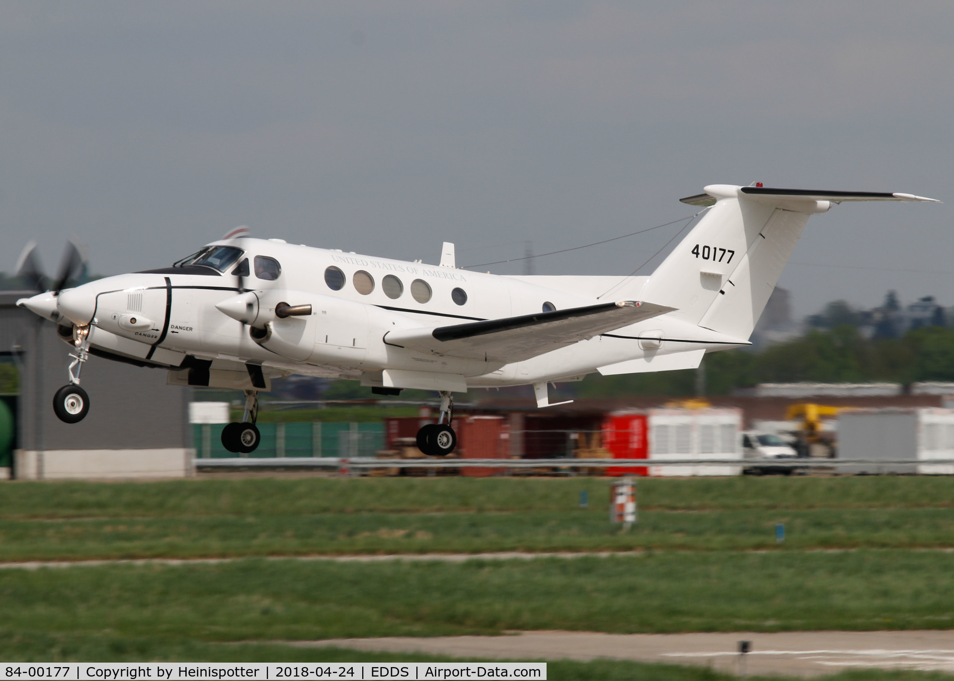 84-00177, Beech C-12U Huron C/N BL-96, 84-00177 (REBEL29) at Stuttgart Airport.