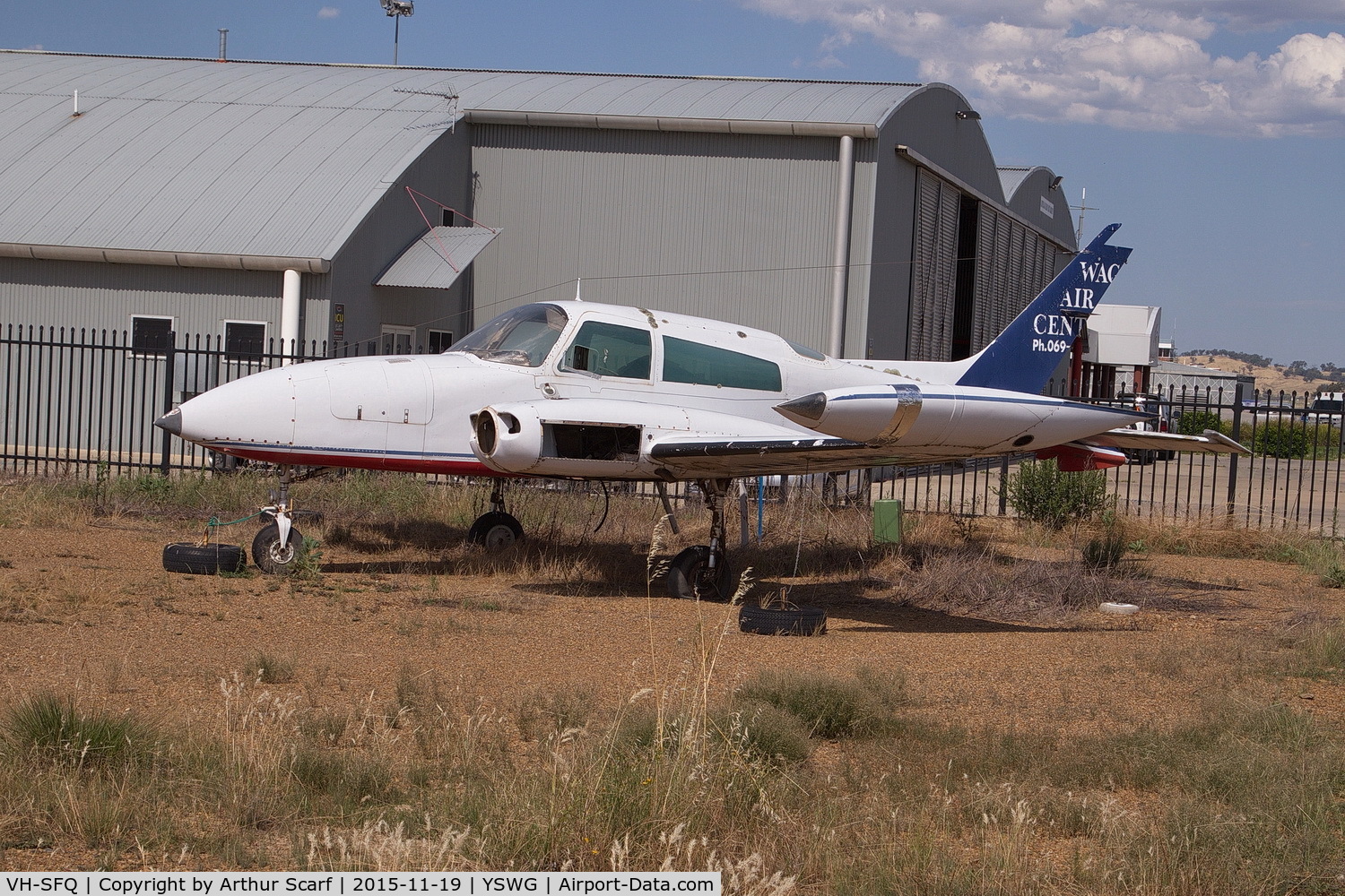 VH-SFQ, 1978 Cessna 310R C/N 310R1274, Derilect at Wagga Wagga 2015