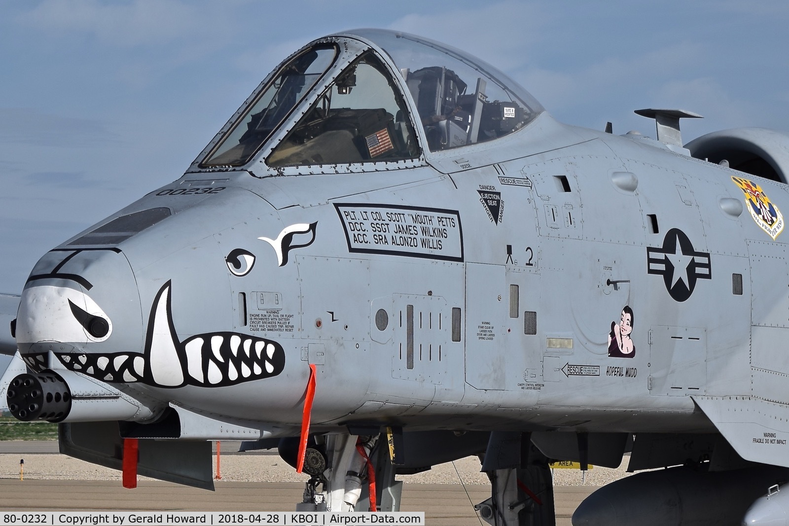 80-0232, 1980 Fairchild Republic A-10C Thunderbolt II C/N A10-0582, 47th Fighter Sq.“Dogpatchers”, 944th Fighter Wing, Davis-Monthan AFB, AZ.