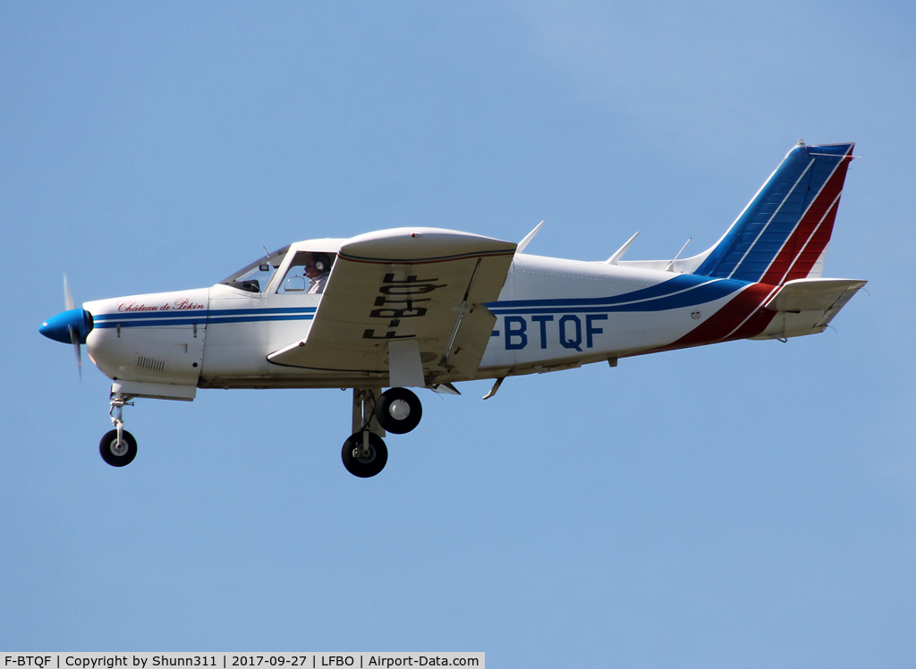 F-BTQF, Piper PA-28R-200 Cherokee Arrow C/N 28R-7235162, Landing rwy 14L