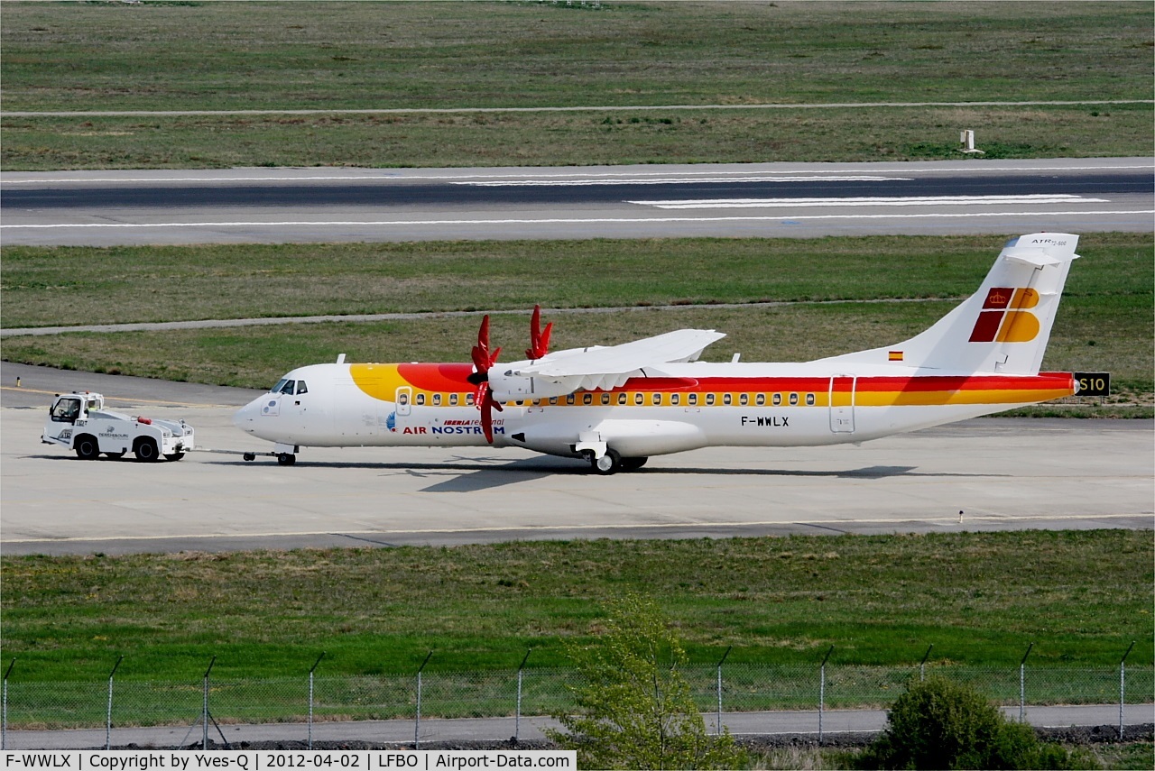 F-WWLX, 2012 ATR 72-600 C/N 999, ATR 72-600, Taxiing, Toulouse-Blagnac Airport (LFBO-TLS)